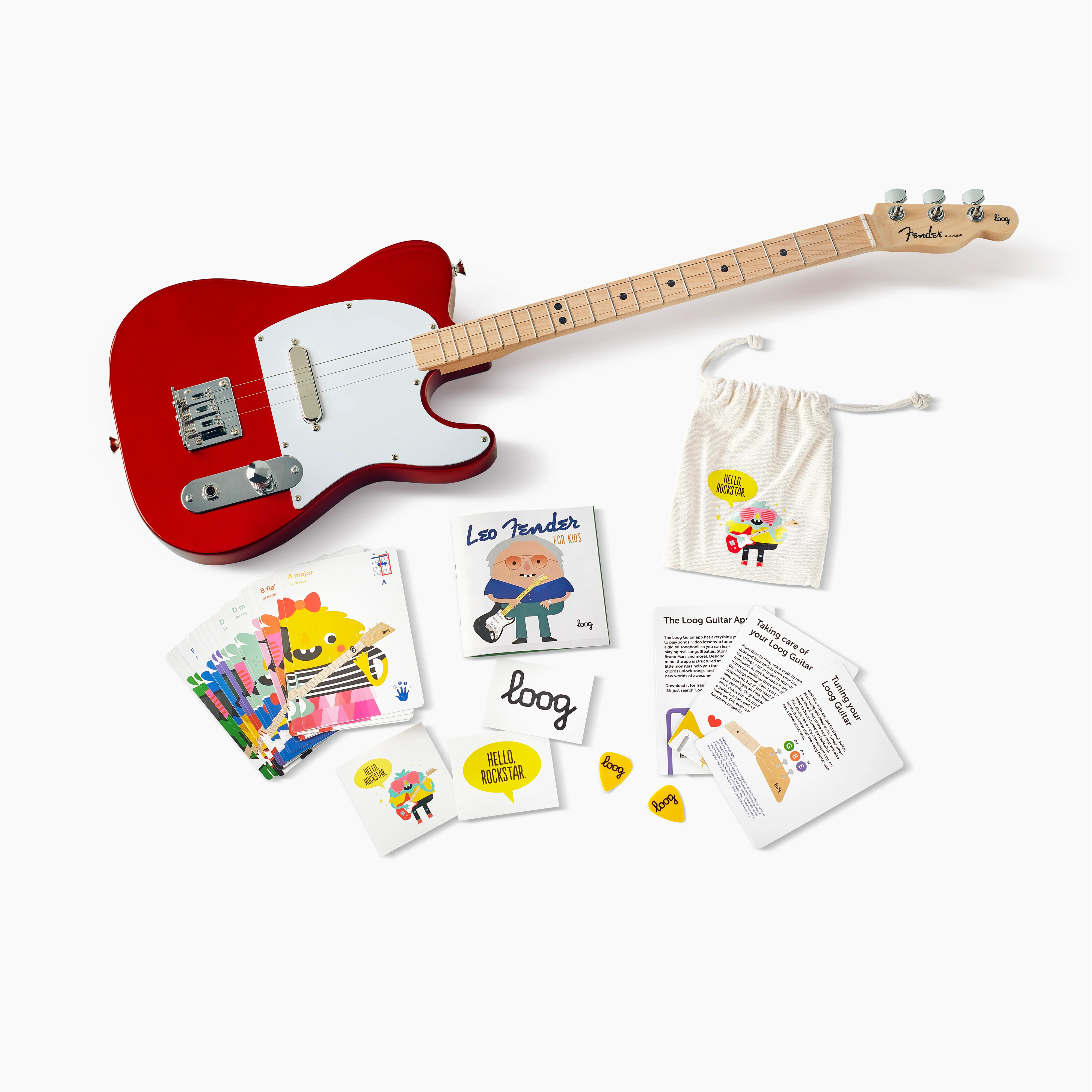 fender x loog electric guitar - Image 19